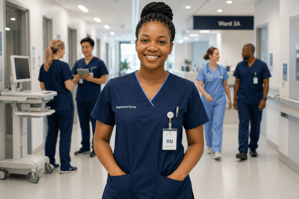 a black nurse in hospital